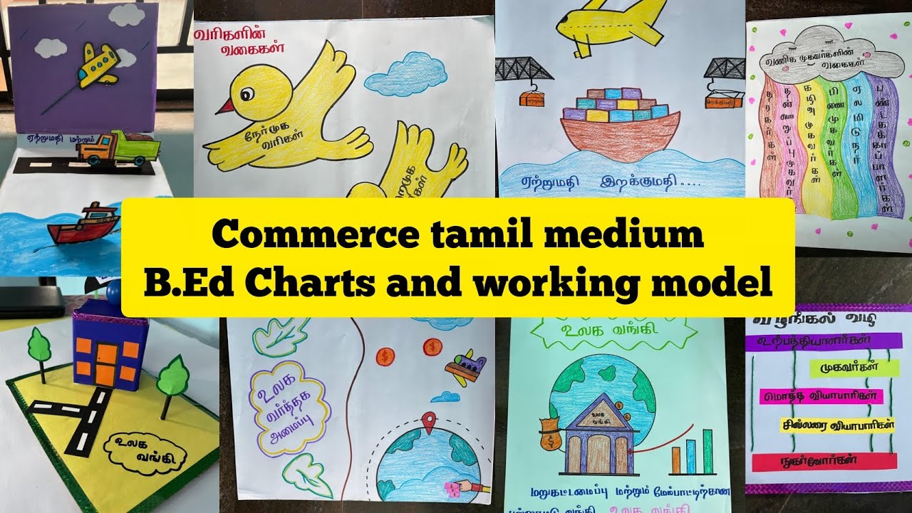 Commerce Tamil medium B.ed Charts & commerce working model