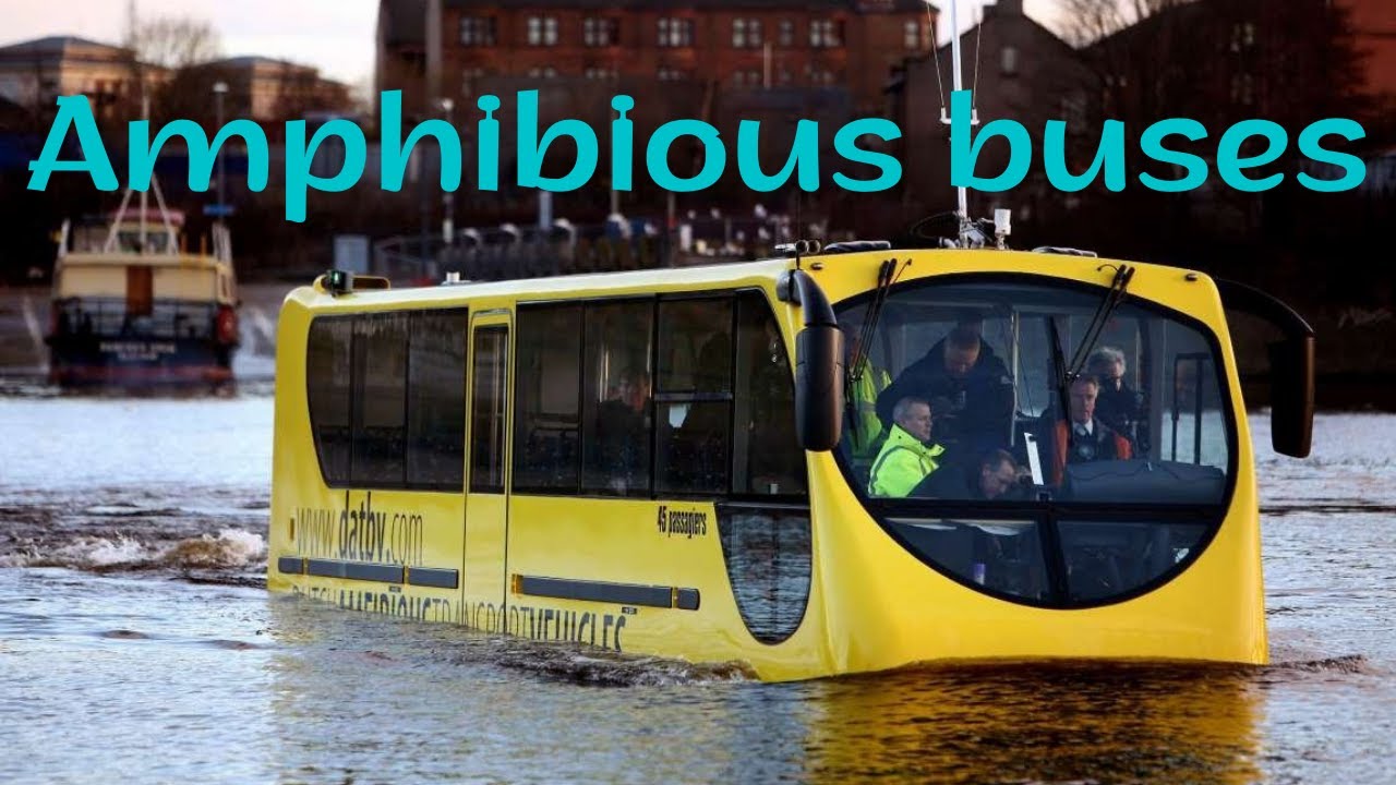 Amphibious buses.Hafencity Riverbus