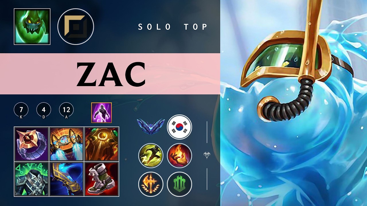 Zac Top vs Camille - KR Diamond Patch 26.03