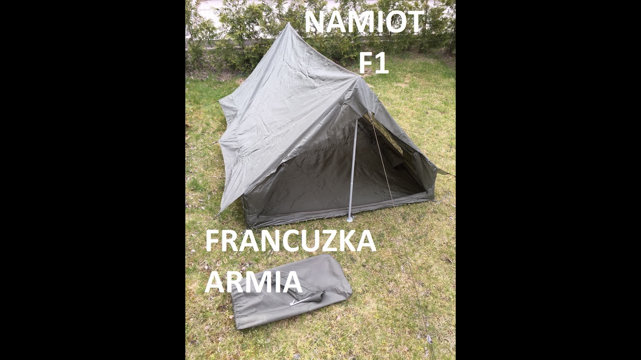 Namiot F1 -Pierwsze rozłożenie, francuska armia, demobil.