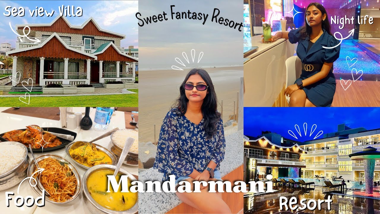 Best Mandarmani Sea-view Resort 💗 | Sweet Fantasy Resort | ft - pool, restaurant, private beach🌊✨️