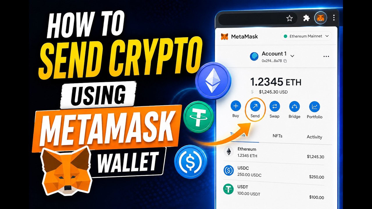 🚀 Как отправить криптовалюту через кошелек MetaMask | Пошаговое руководство