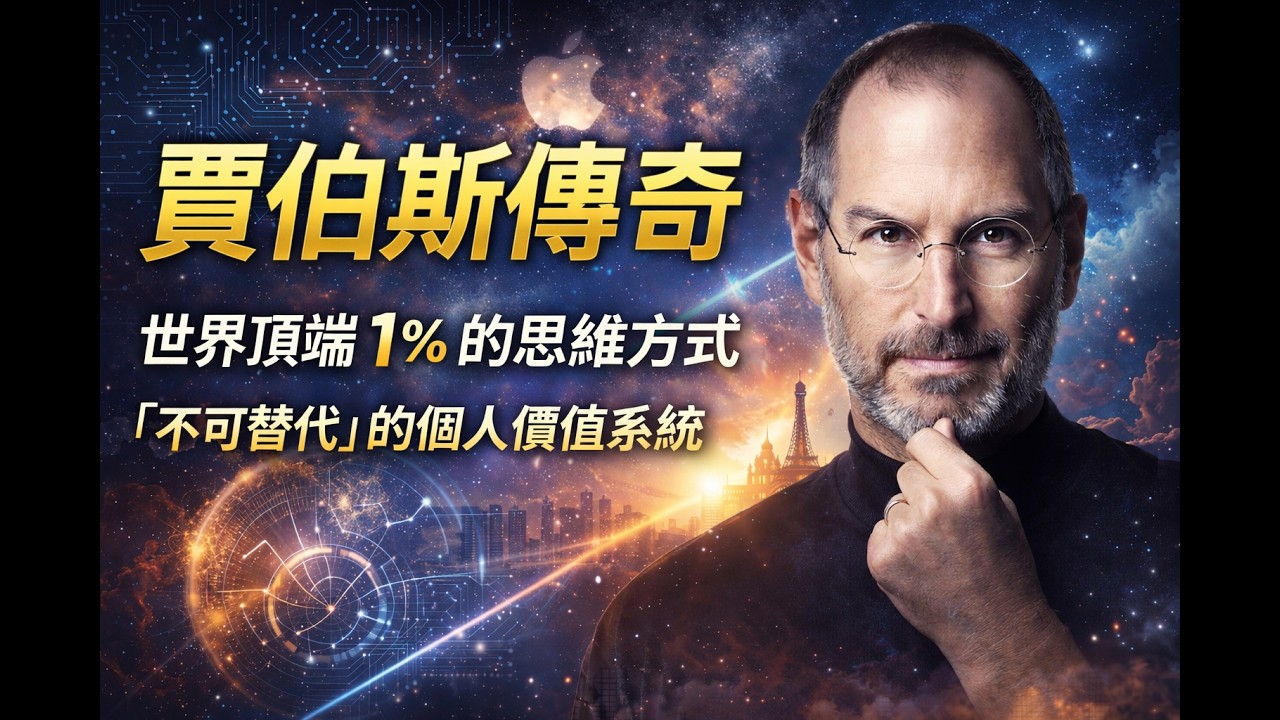 《賈伯斯傳》：世界頂端 1% 人的思維方式，「不可替代」的個人價值系統。#SteveJobs #蘋果 #現實扭曲力場 #點點思維 #商業策略  #創新思維 #底層邏輯 #看清規律 #主動 #CEO思維