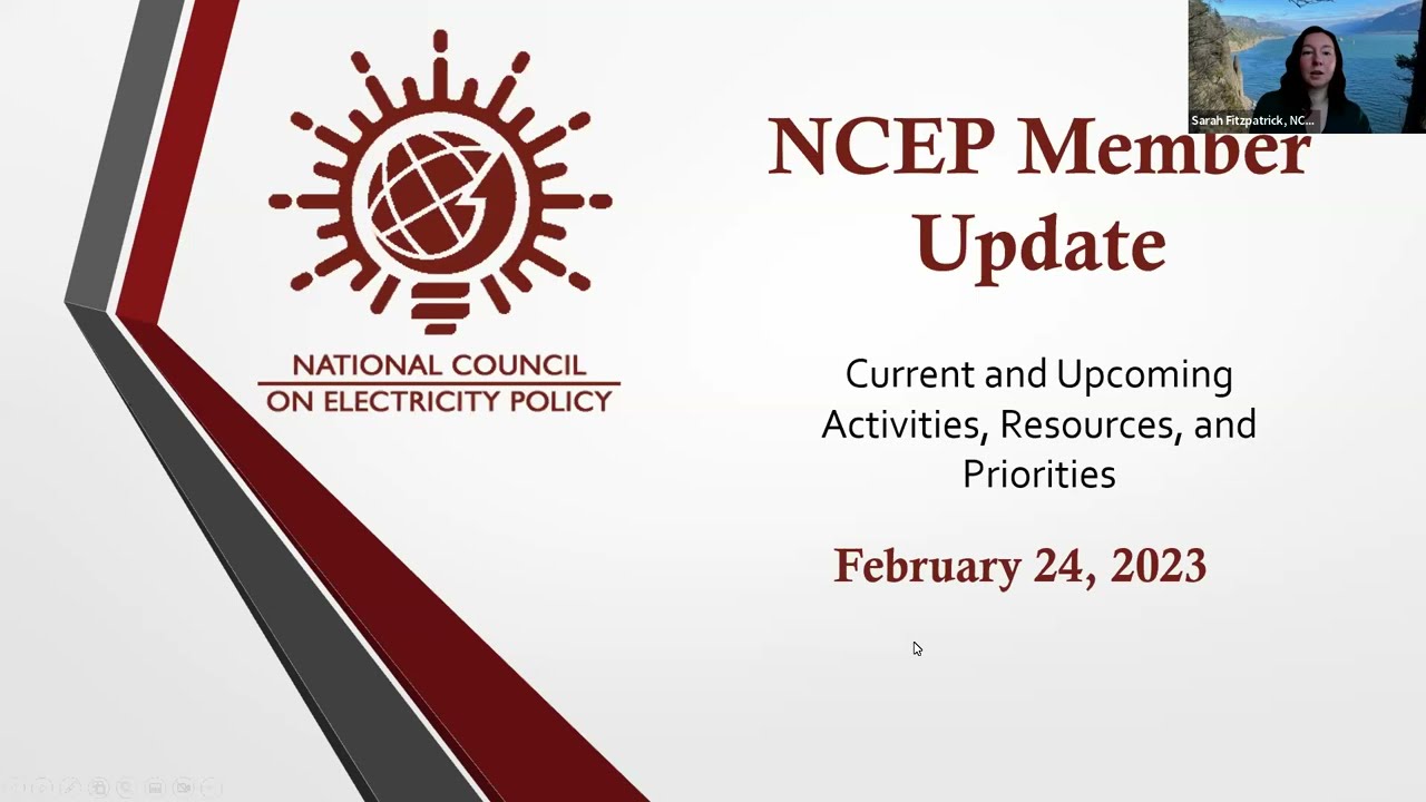 National Council on Electricity Policy Member Update - February 2023