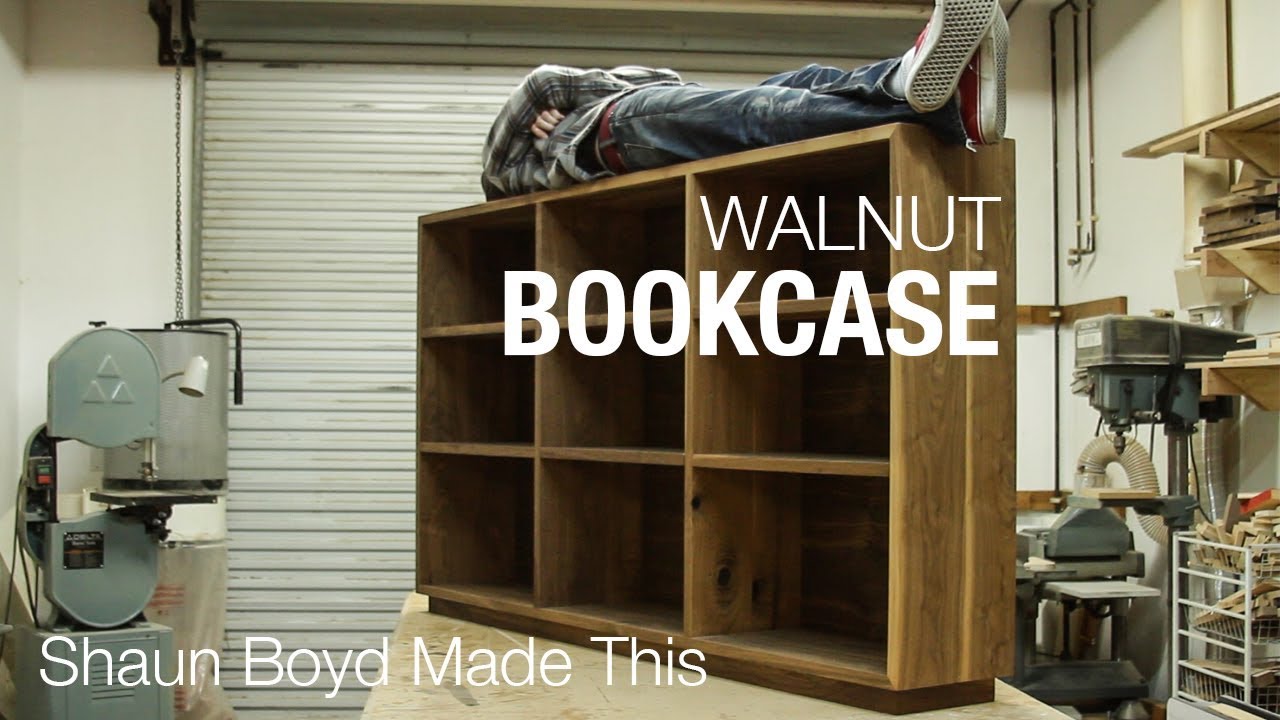 Building a Solid Walnut Bookcase - Shaun Boyd Made This