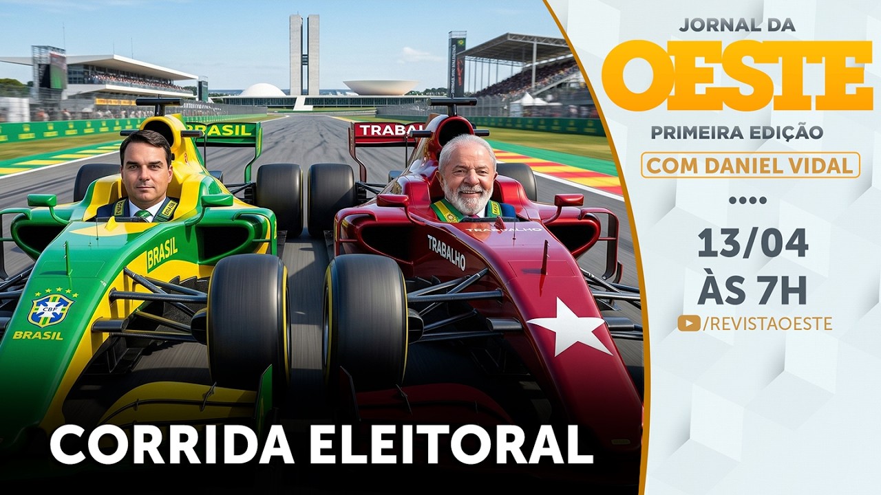 DATAFOLHA: FL&Aacute;VIO &Agrave; FRENTE DE LULA NO SEGUNDO TURNO - JORNAL DA OESTE 1&ordf; EDI&Ccedil;&Atilde;O - 13/04/26