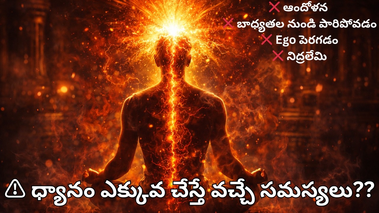 ⚠ ధ్యానం ఎక్కువ చేస్తే వచ్చే ప్రమాదకర లక్షణాలు! ⚠ Side Effects of Too Much Meditation (Must Watch!)