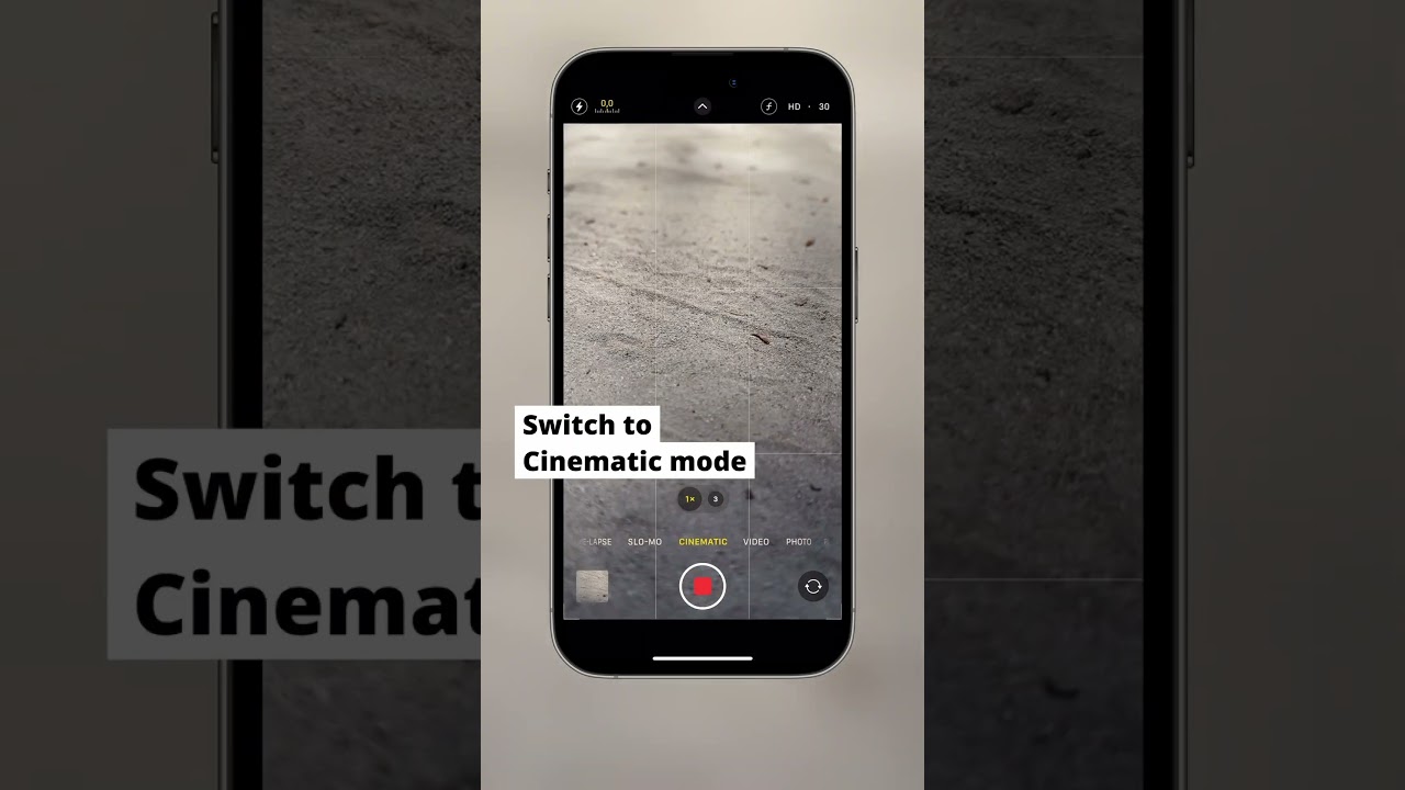 Use the Cinematic mode feature on your iPhone camera for stunning videos!🤩 #cinematicvideo #iphone