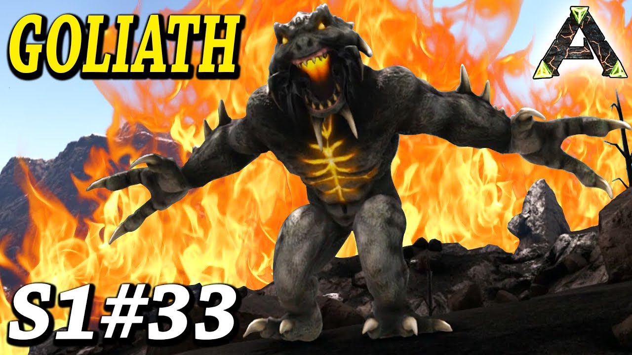 🔥ARK GOLIATH TAMING!! SHOOTING FIREBALLS !! Ark Survival Evolved Ragnarok Pyria Mythos Evolved Mod