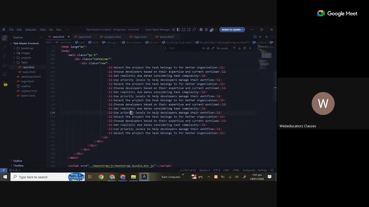 Website Creation In Bootstrap - JPD # 1 - Asad Mukhtar