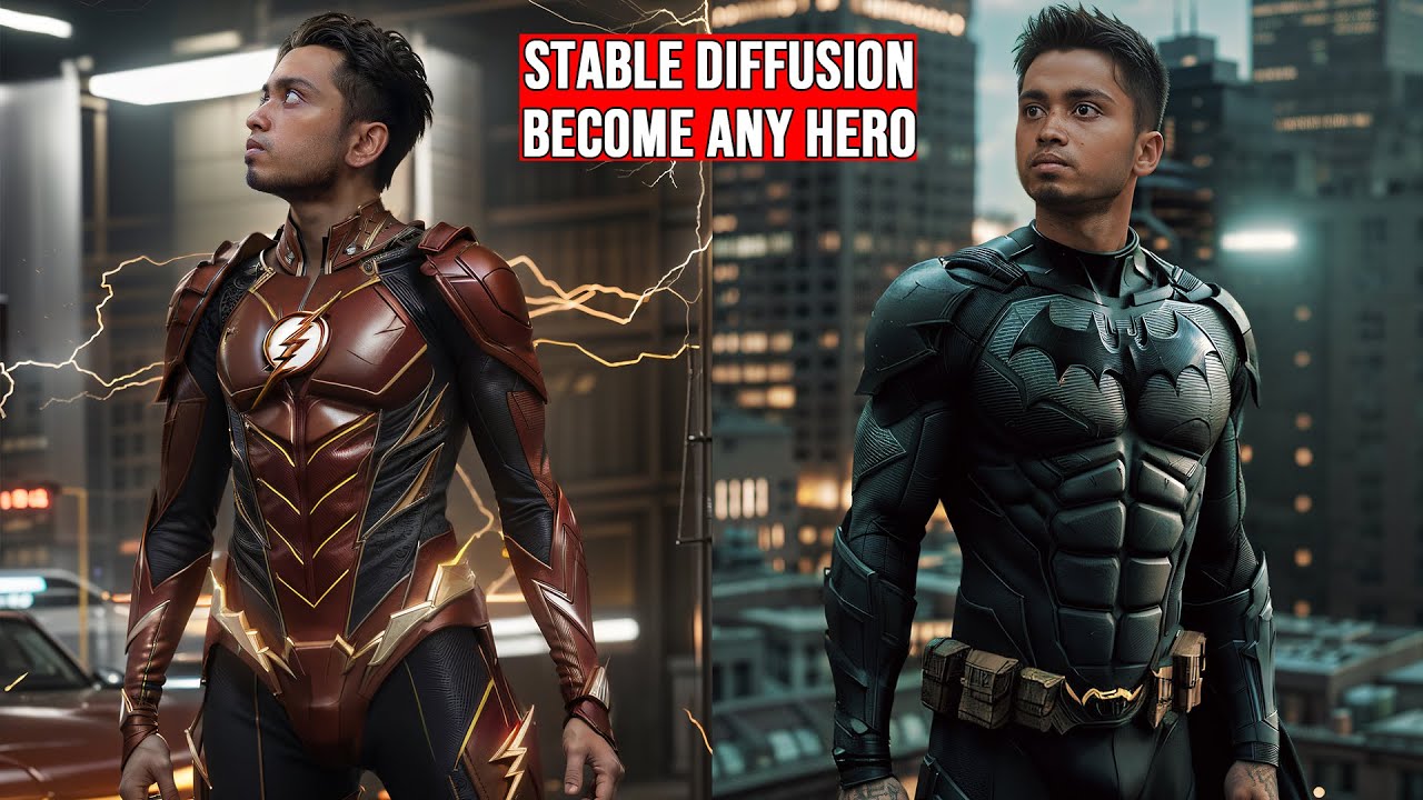 Stable Diffusion - Become any Hero - Control Net and Photoshop
