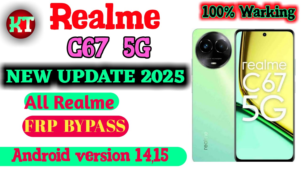 All Realme Frp Bypass // Realme C67 5g Frp Bypass solution 100 % (video is educational purpose only)