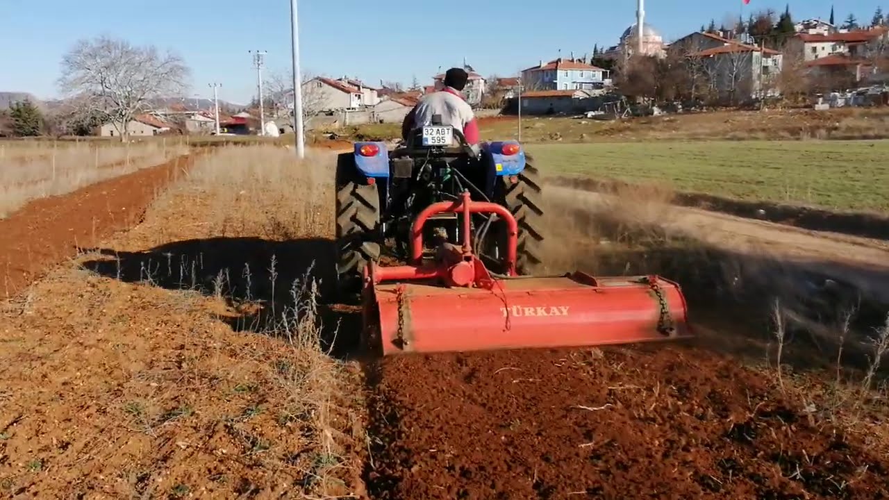 NEW HOLLAND T580B ÇAPA PERFORMANSI | TÜRKAY 2100 ROTOVATÖR