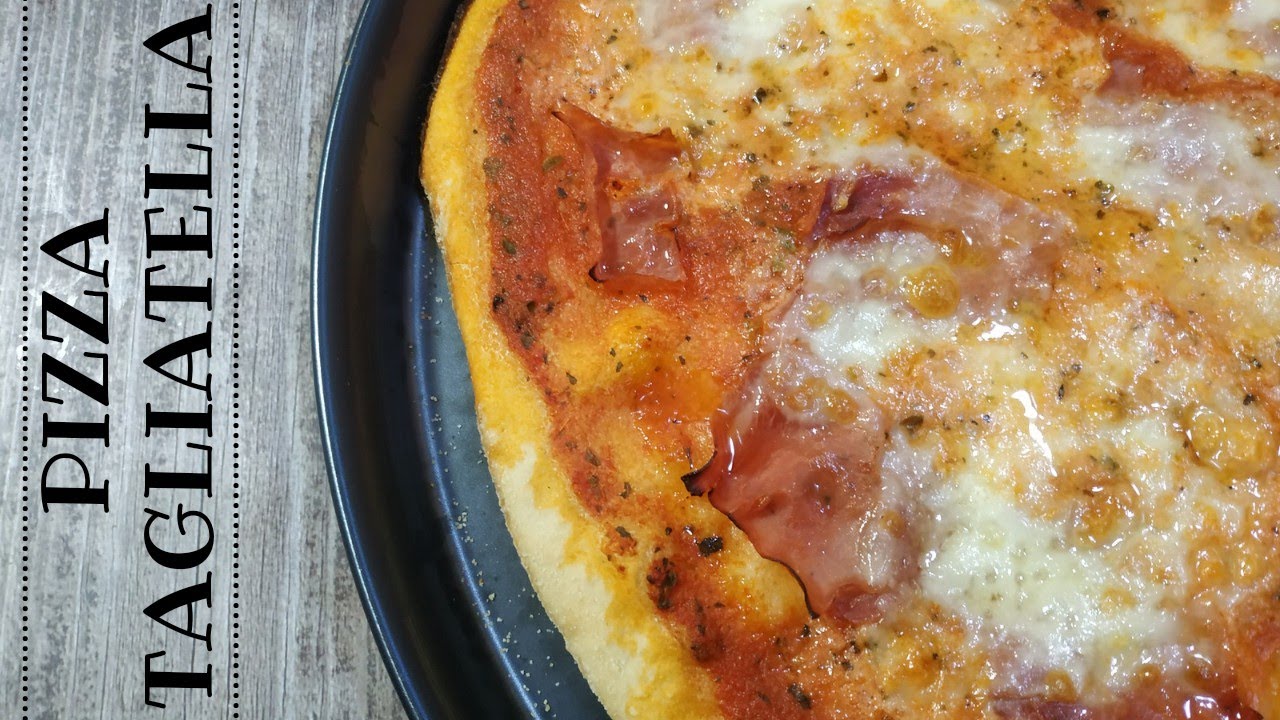 PIZZA ESTILO TAGLIATELLA, Masa Fina y crujiente 🇮🇹 Paso a paso con Mambo!!!