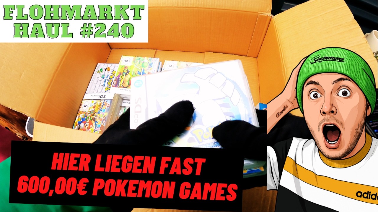 600,00€ Pokemon Nintendo Games für ein SCHNAPPER PREIS 😮 Flohmarkt eskaliert komplett!