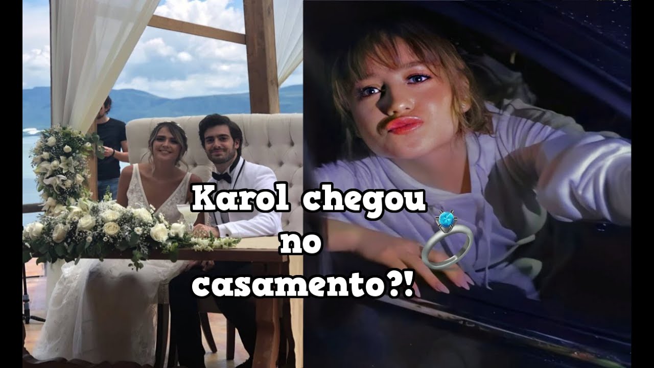 REENCONTRO RUGGAROL Karol Sevilla e Ruggero foram para o casamento de Giovana e Lino ?