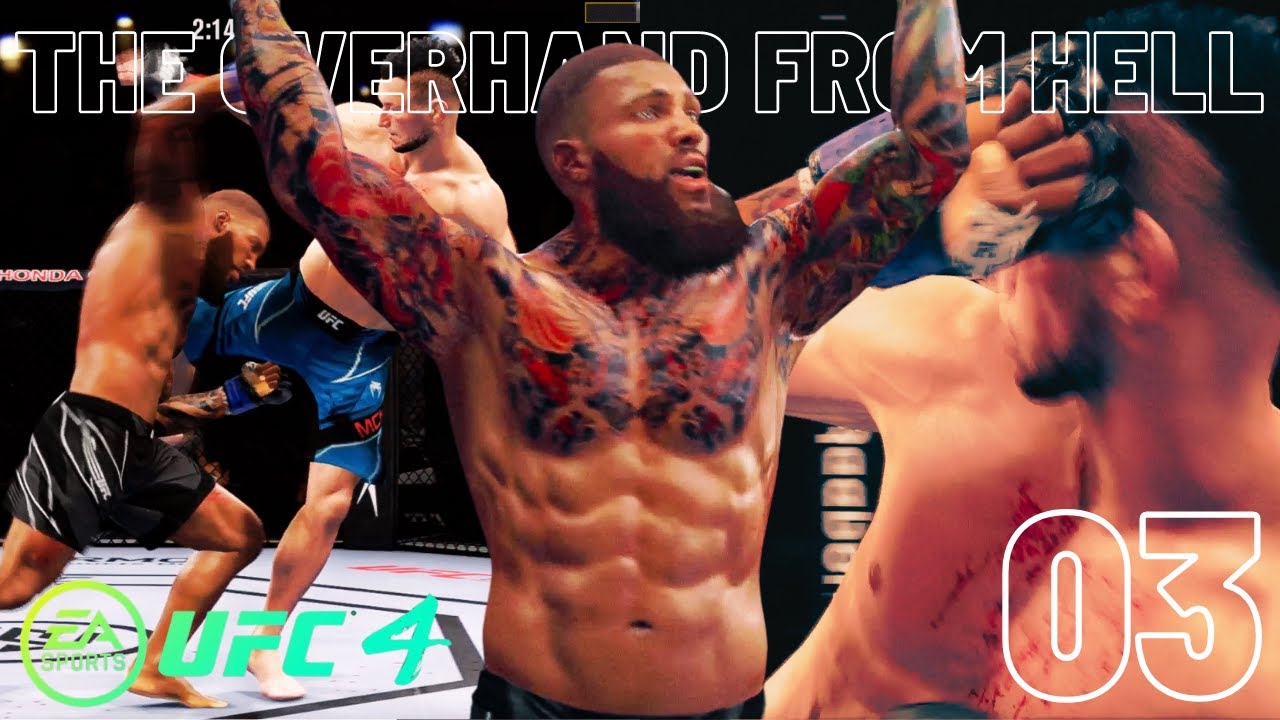 UFC 4 CAREER MODE #3 - THE OVERHAND FROM HELL | EA SPORTS UFC 4 GAMEPLAY!
