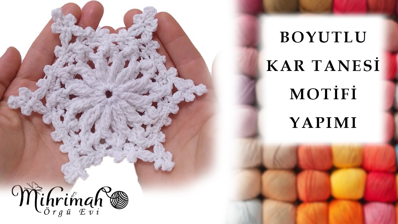 Boyutlu Kar Tanesi Motifi