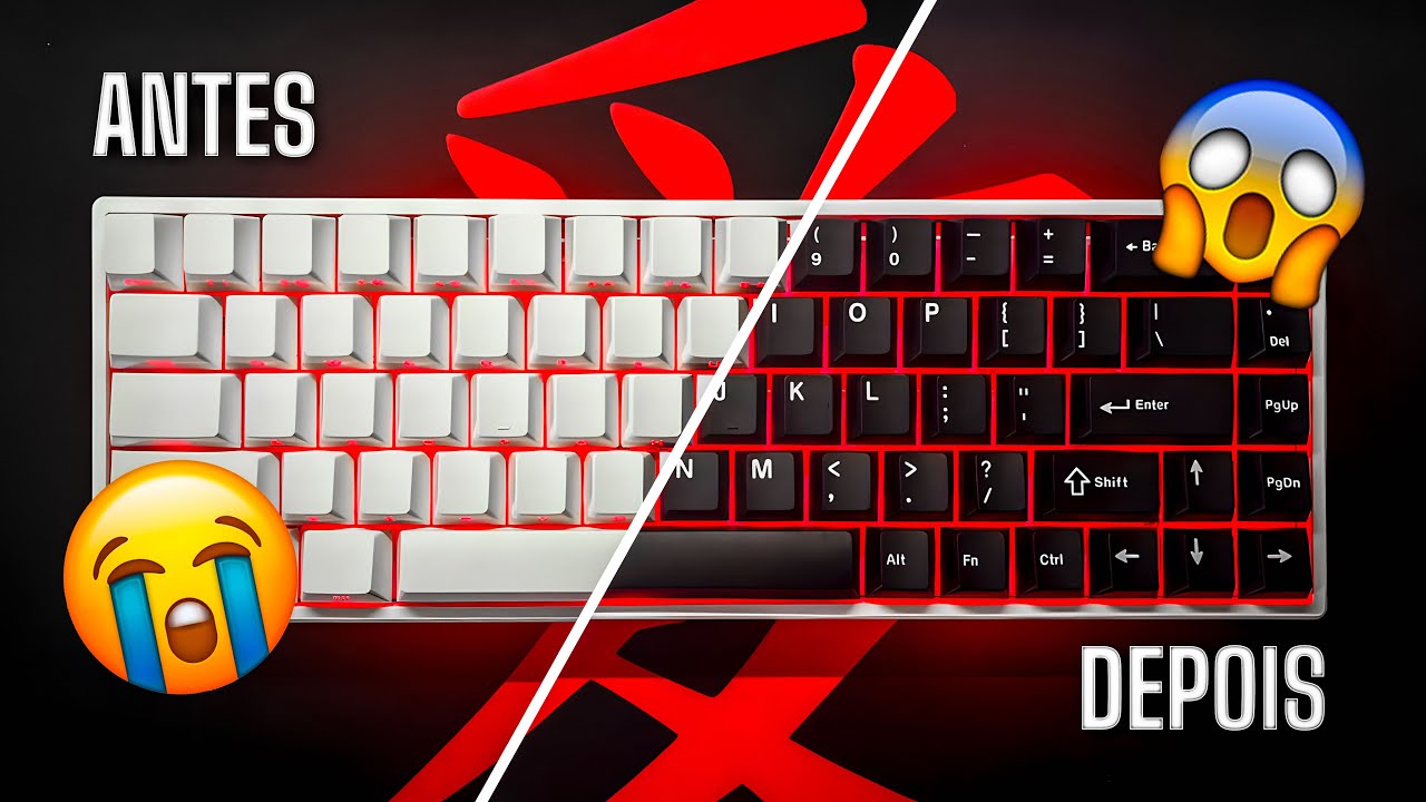 TUNEI MEU TECLADO GAMER COM ITENS DO ALIEXPRESS!