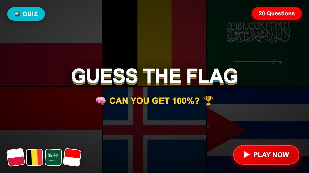 Can You Name These 20 Flags? 🎯 World Flags Challenge #3