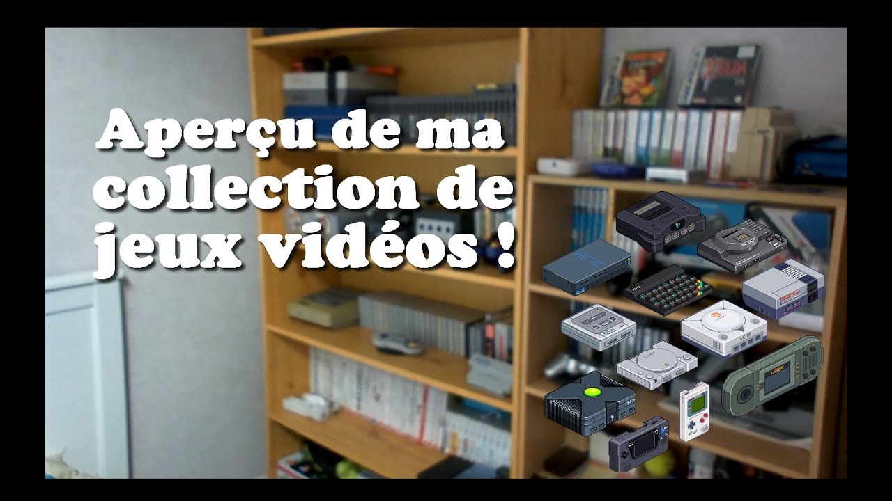 Vue d'ensemble de ma collection de jeux vidéos !