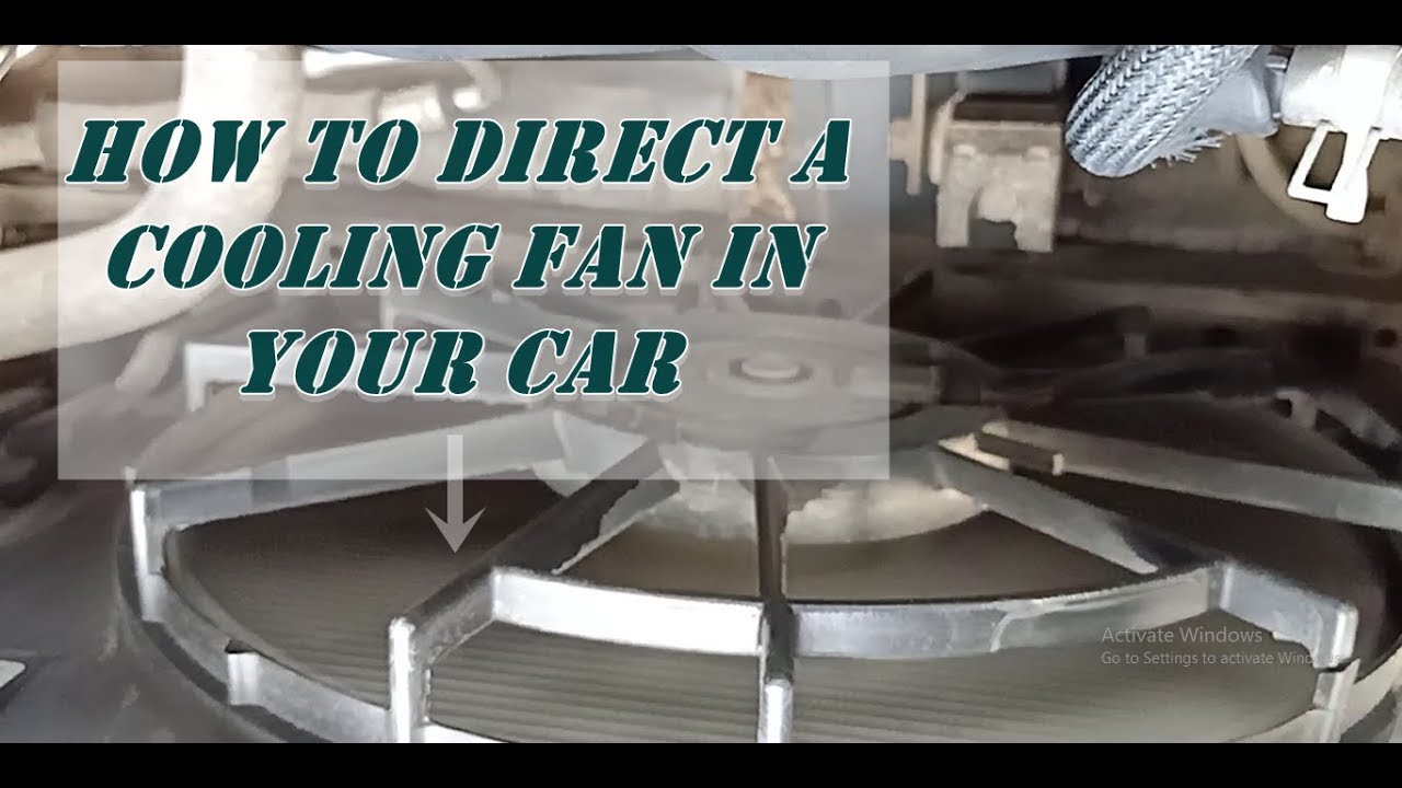 How to direct a cooling fan in your car in urdu hindi