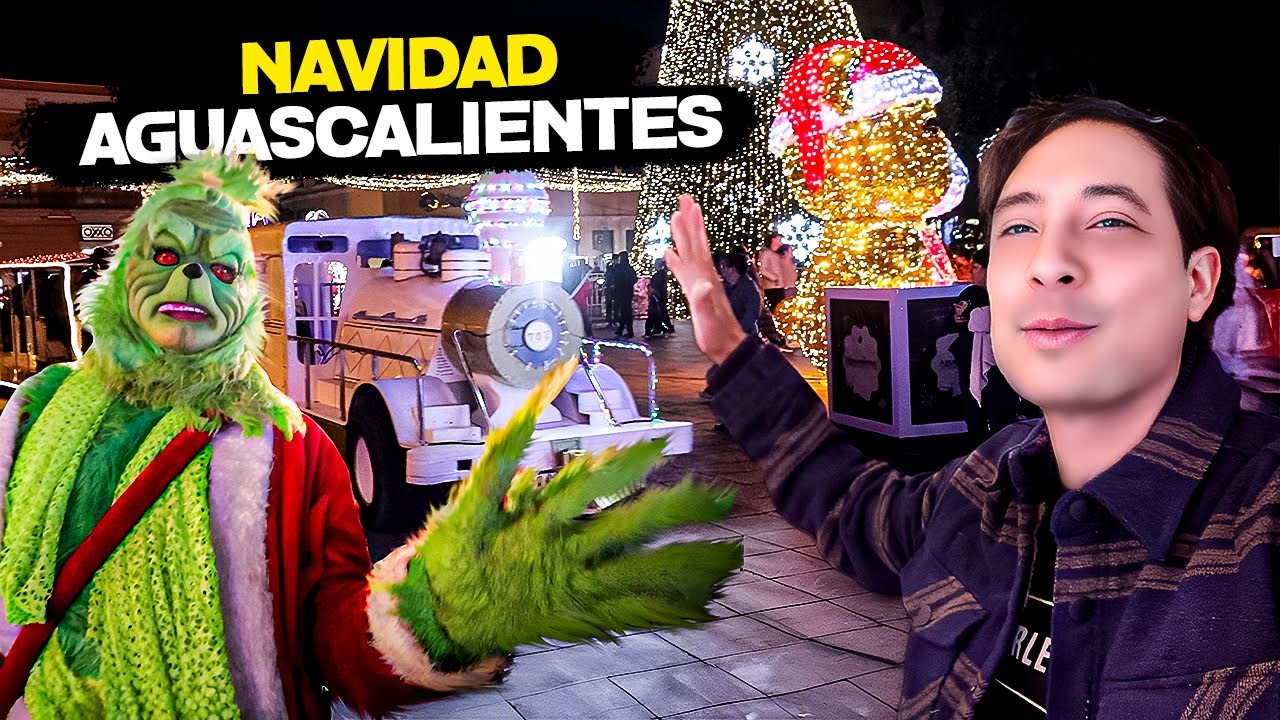 Así LUCE el CENTRO de AGUASCALIENTES en NAVIDAD! 🎅🏻🎄