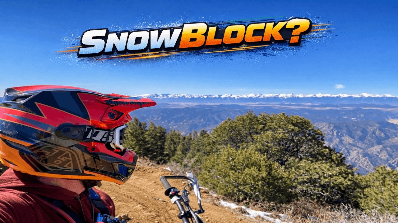 Tanner Peak Trail - SNOW way I'm Gonna make it! Colorado Dirt Bike Riding Trails AMAZING VIEW