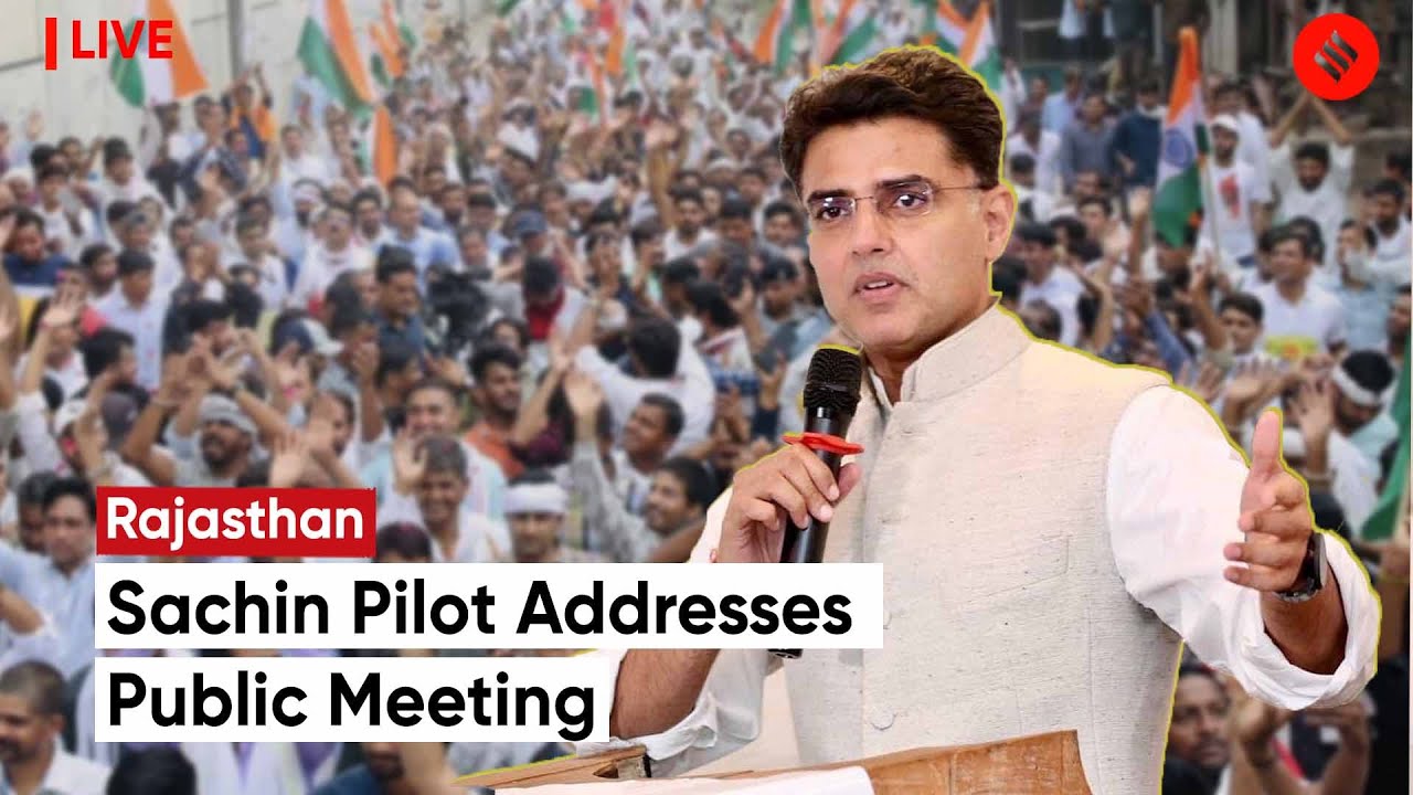 Congress Leader Sachin Pilot Addresses Rally As His Five-Day 'Jan Sangharsh Yatra' Ends