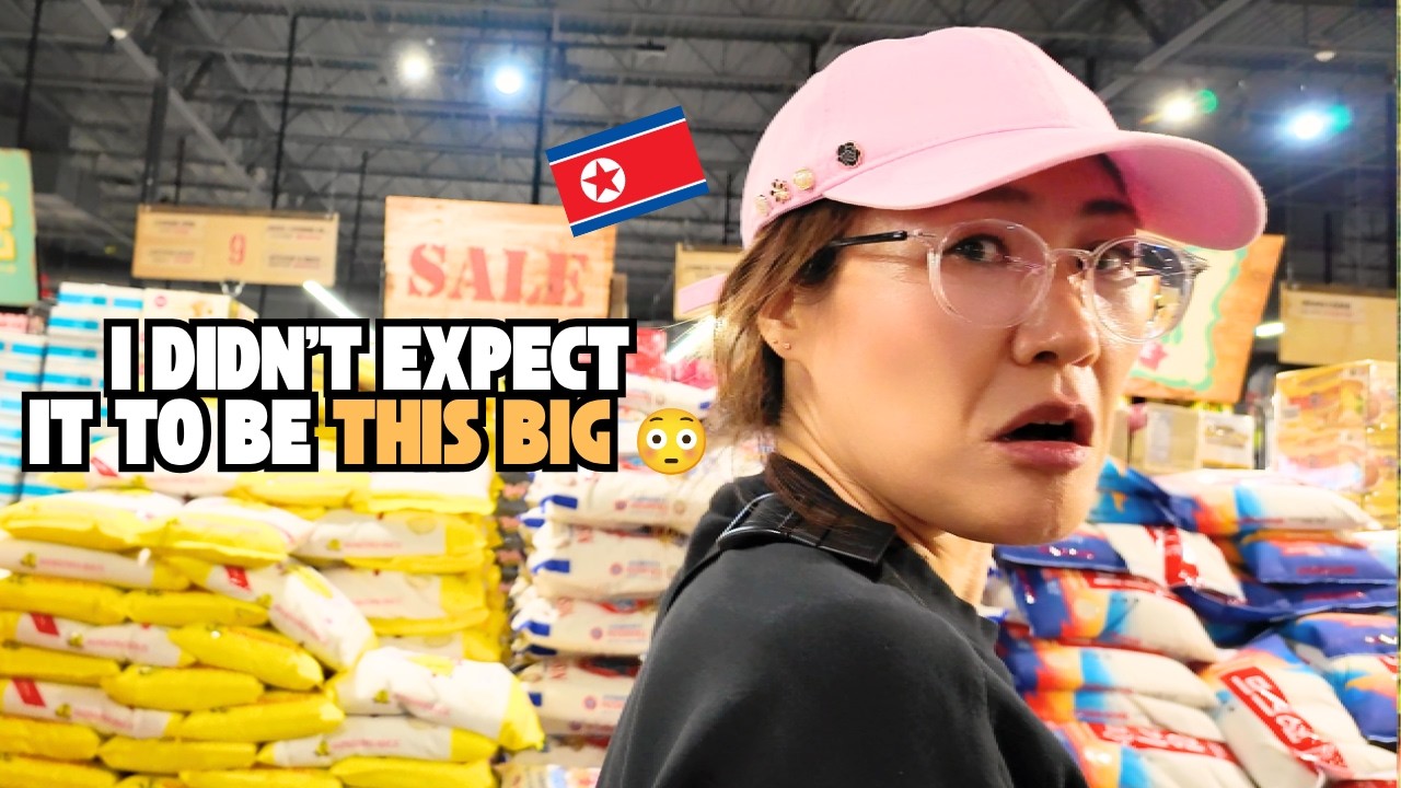 A North Korean Defector's First Visit to H Mart in Texas  🇺🇸