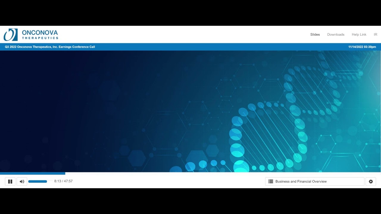 Onconova Therapeutics (ONTX) 3Q Earnings Call