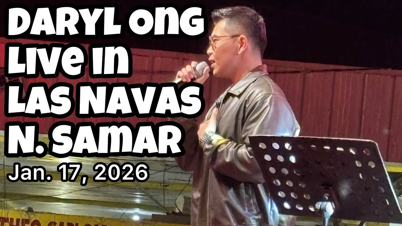 Live performance of Daryl Ong in Las Navas N. Samar. Jan. 17, 2026, During Santo Niño De Las Navas.