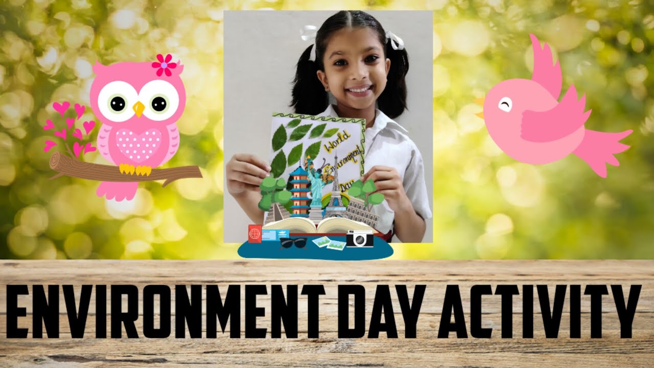 Card for World Environment Day | Activity Idea for online classes|Best out of waste | By Neha Kasana