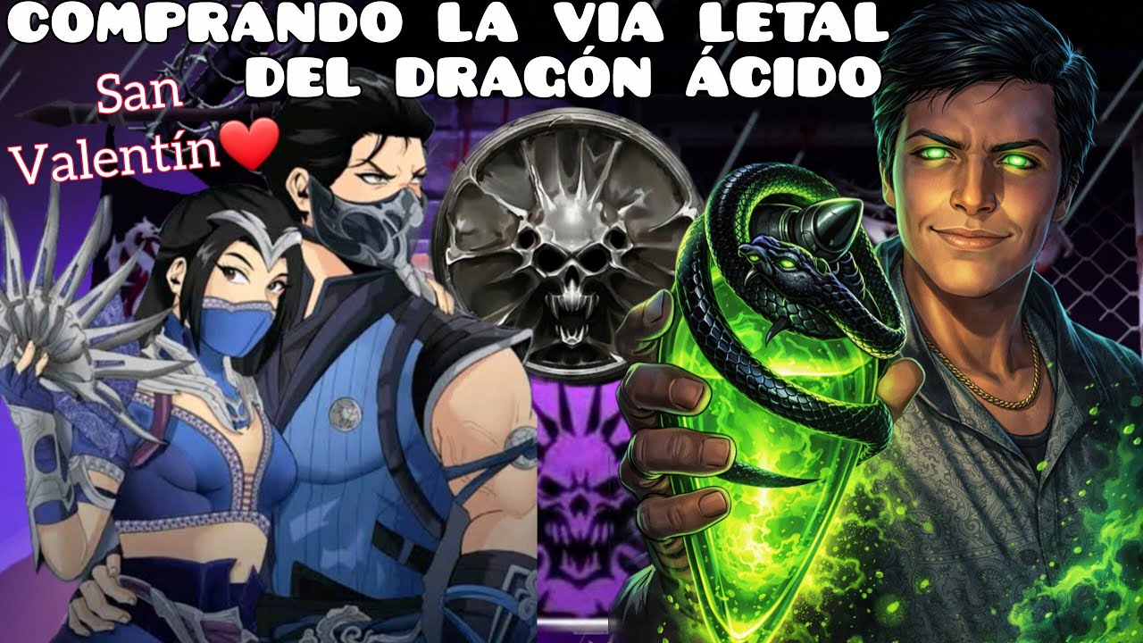 Comprando la Vía Letal del Dragón Ácido en la Kripta Kaótica previas San Valentín ❤️ | Mk Mobile
