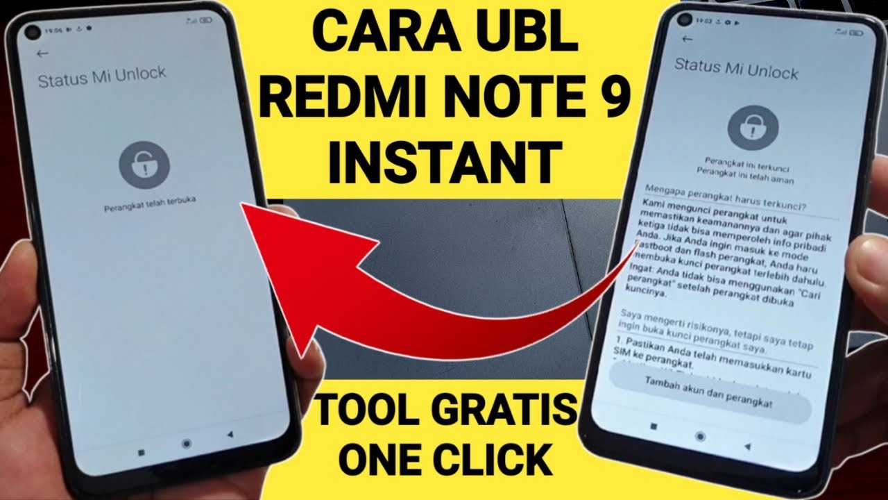 Cara Ubl Redmi Note 9 Mediatek instant Tool Gratis