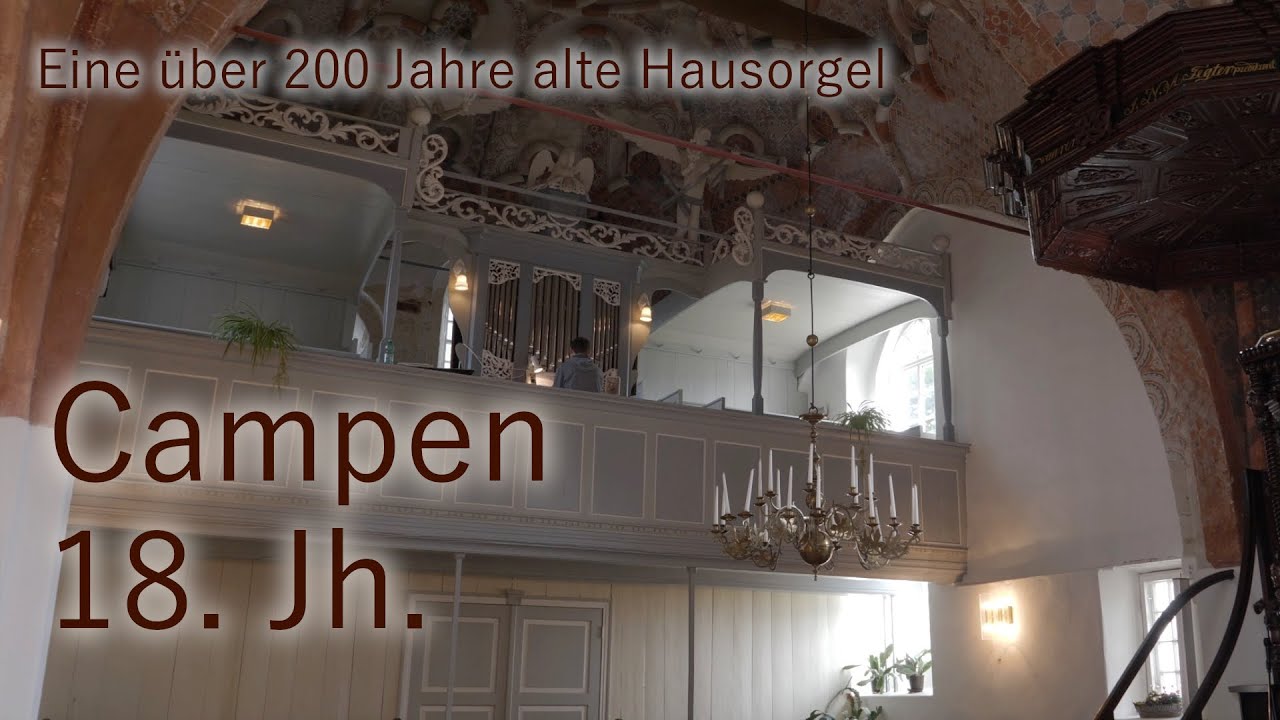 Die historische Hausorgel in Campen/Ostfriesland | Voluntary in A Op. 7 No.1 (Stanley)