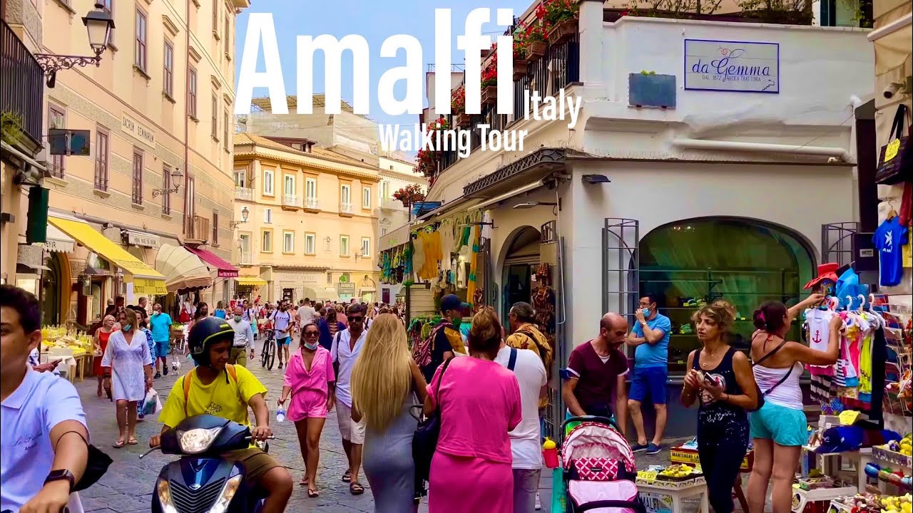 Amalfi, Italy - July 2021 - Amalfi Coast - 4K-HDR Walking Tour (▶76min) - Tourister Tours