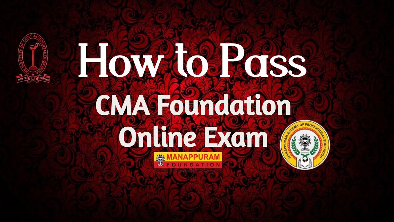 How to Pass - CMA Online Exam