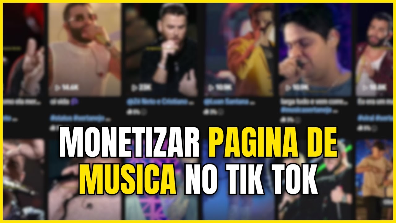 COMO MONETIZAR COM CANAL DE MUSICA NO TIK TOK