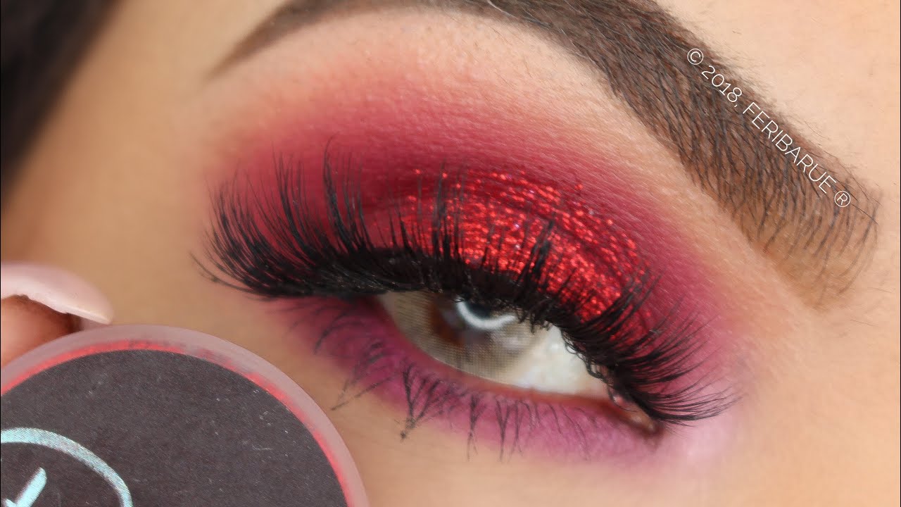 TUTORIAL CON GLITTER ROJO &hearts; FERIBARUE