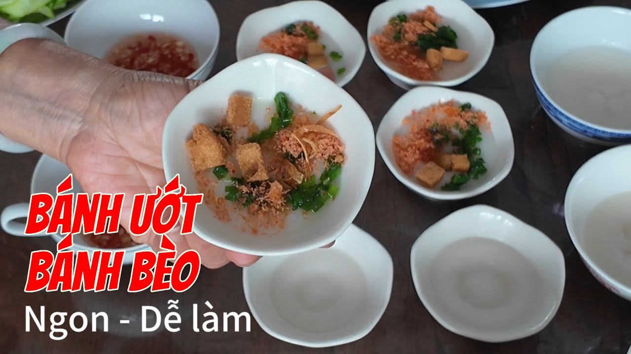Using only rice flour and tapioca flour, we can make 2 types of Vietnamese cakes, very delicious ...