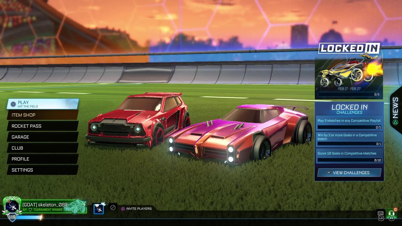chilling Playing rocket League no mic.