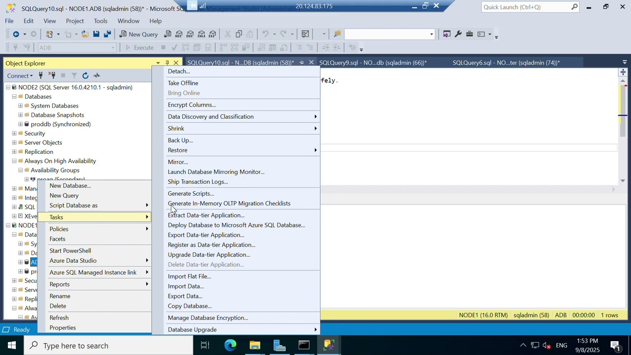 How to Add and Remove a Database from SQL Server Always On Availability Group
