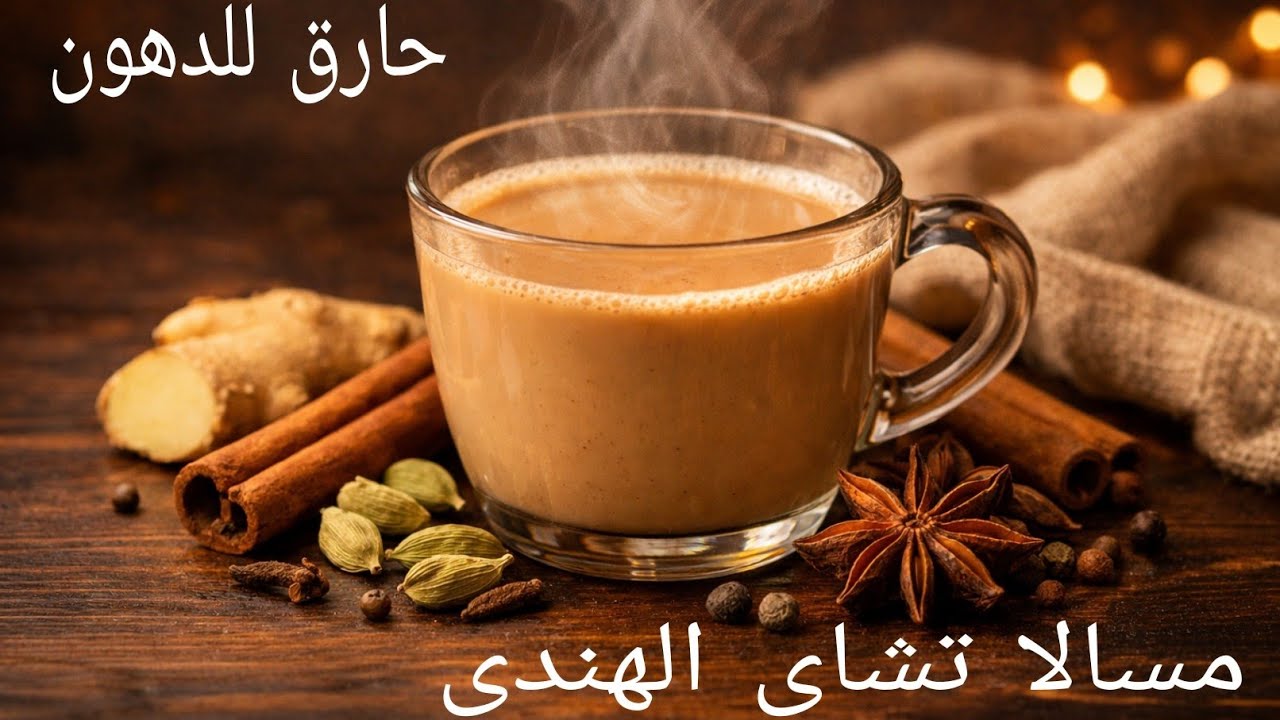 مسالا تشاي الأصلي في البيت | مشروب دافي يظبط المزاج من أول رشفة ☕✨