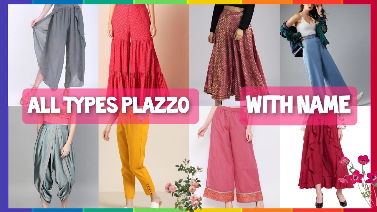 Types of plazo | Types of plazo with name | Latest plazo pant design 2022 | Plazo with name | Plazo