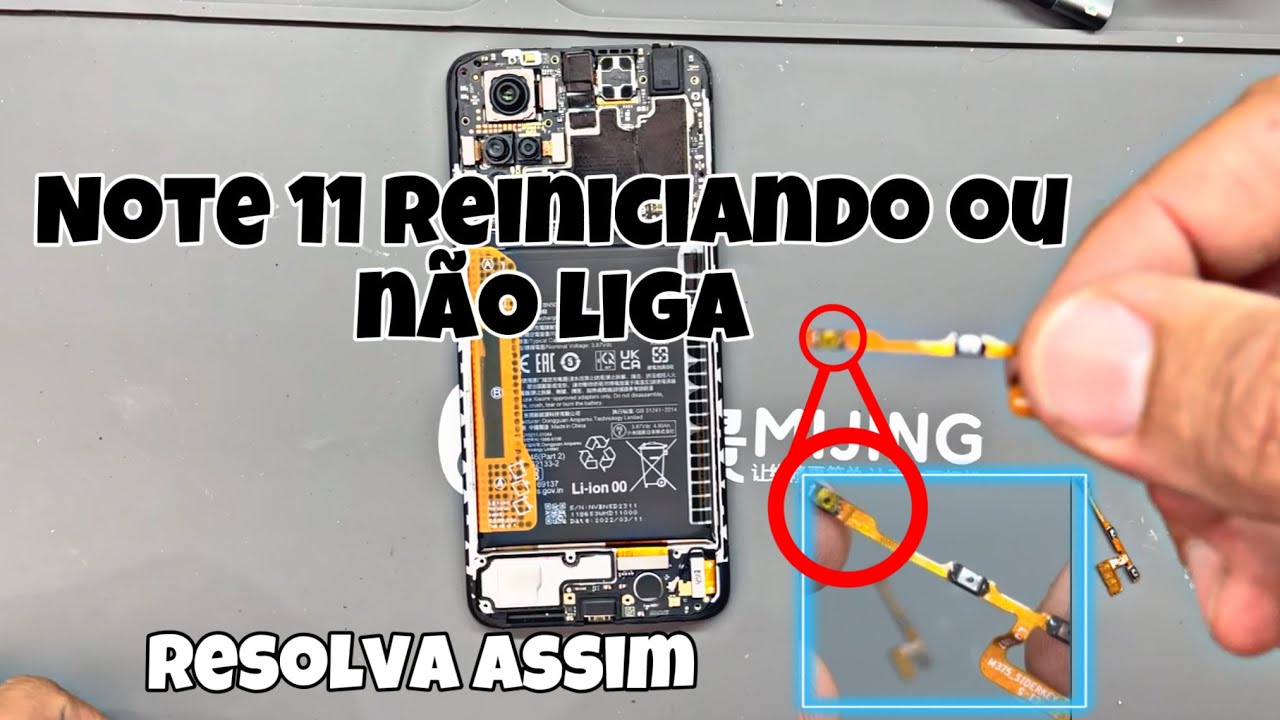 Como Trocar o Botão Power do Xiaomi Redmi Note 11: Guia Passo a Passo