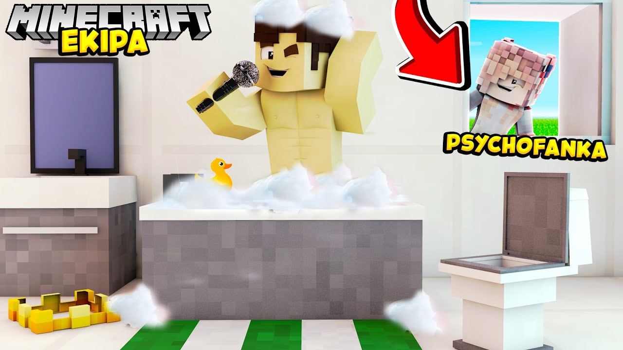 SZALONA FANKA PODGLĄDA EKIPĘ w MINECRAFT - MINECRAFT ŻYCIE EKIPY #29 | MINECRAFT EKIPA
