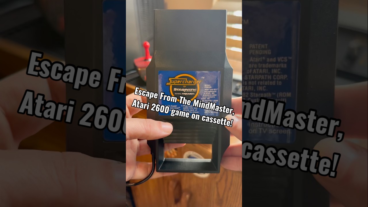 Escape from the MindMaster! 1982 Atari 2600 game on cassette, for the Starpath Super Charger system