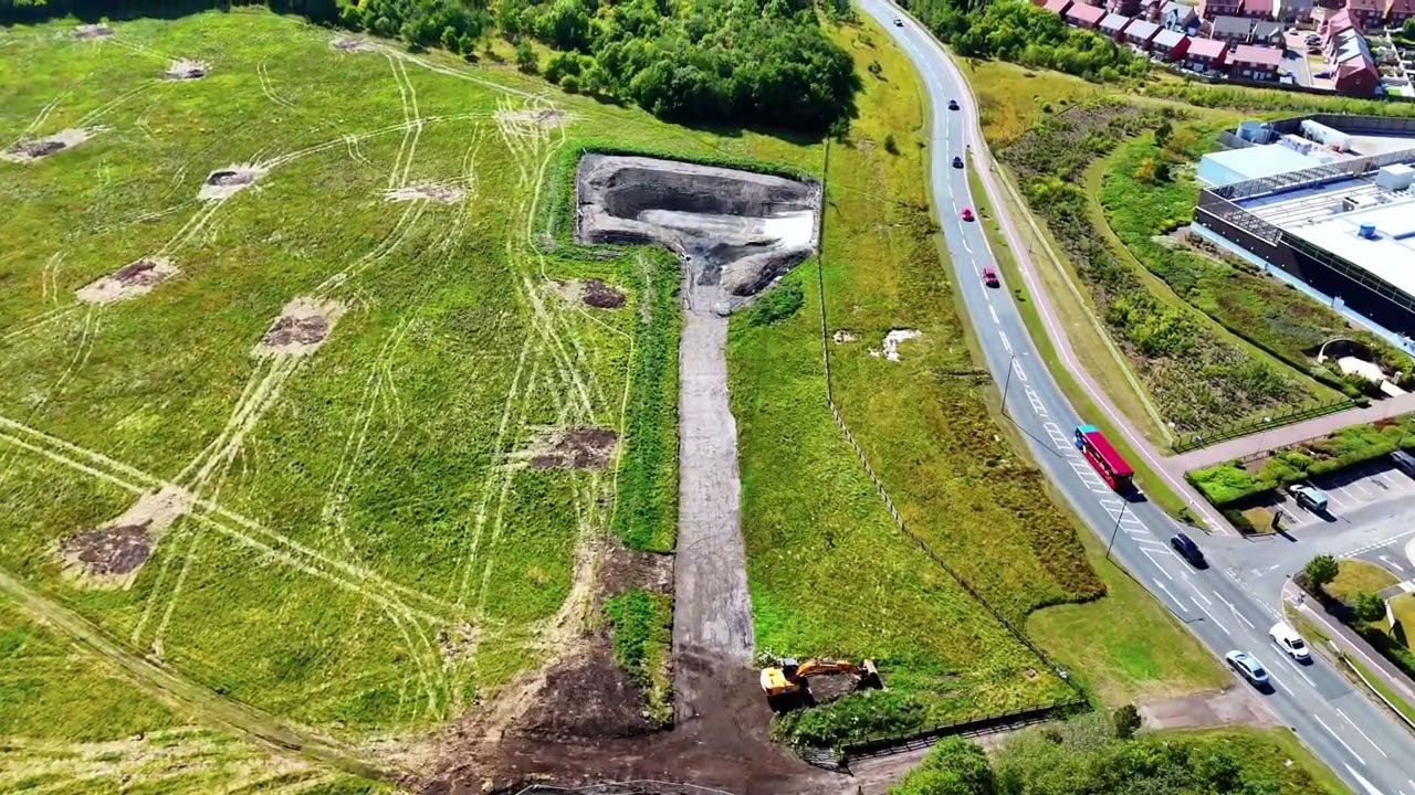 Farmfoods/Shotley Bridge Hospital Sites 18/08/25 #drone #durham #hospital #farmfoods 