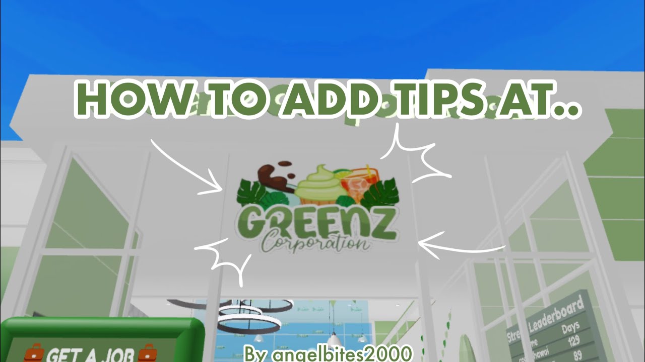 How to add tips at Greenz Bakery Cafe